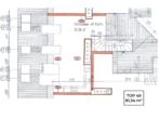 Grundriss - Entzückende Drei-Zimmer-Dachgeschoss-Maisonette mit Terrasse in saniertem Altbau in 1100 Wien