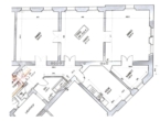 Grundriss - Lichtdurchflutete 4-Zimmer-Altbauwohnung in klassischem Gründerzeithaus in U-Bahn-Nähe