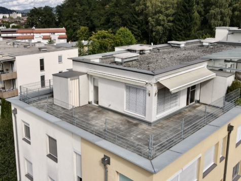 Exklusive Dachgeschoss-Maisonette mit supergroßer Terrasse und wunderbarem Fernblick & Tiefgaragenparkplatz, 9020 Klagenfurt am Wörthersee, Maisonette